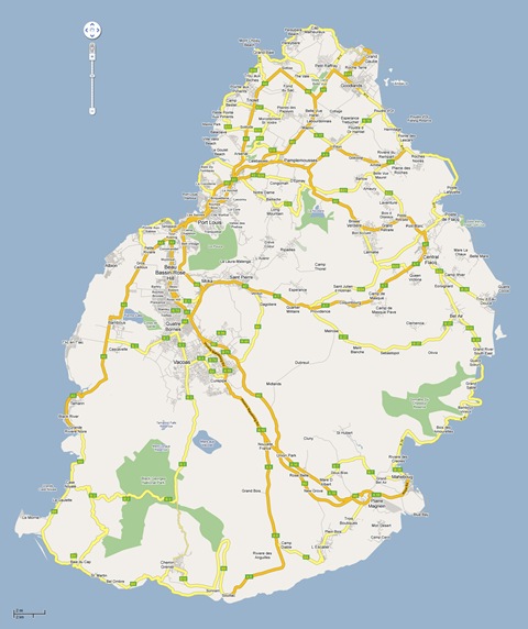 Updated Google Maps for Mauritius